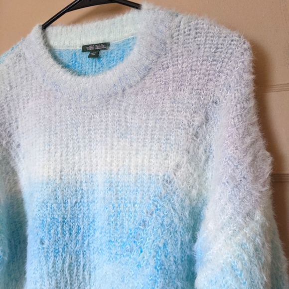 Wild Fable Soft Fuzzy Sweater Blue/Purple - Picture 2 of 5